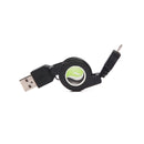Retractable Cable with USB-C Adapter,  Sync Fast Charger Cord Power Wire  - ACC92+USB-C 2132-5