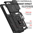 Hybrid Case Cover ,  Kickstand Lens Protects  Metal Ring   - ACXW12 2348-8