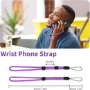 Purple 2 Pack Phone Lanyard ,  1 Pcs Wrist Straps 1 Pcs Neck Straps Adjustable Holder  - ACXW274 2635-2