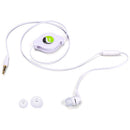 Retractable Mono Earphone, Headset 3.5mm w Mic Headphone - ACS09