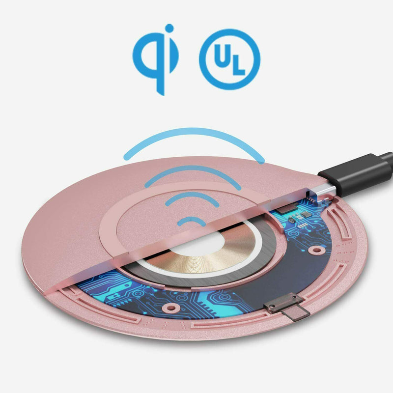 15W Wireless Charger, Charging Pad Pink Fast - ACWH2