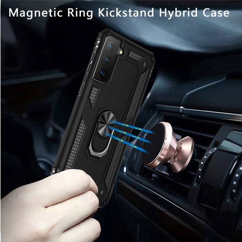 Hybrid Case Cover, Shockproof Kickstand Metal Ring - ACZ02