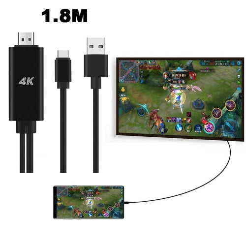 USB-C to 4K HDMI Adapter, TYPE-C TV Video Hub AV Cable - ACZX1