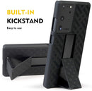 Belt Clip Case and 3 Pack Privacy Screen Protector, Kickstand Cover TPU Film Swivel Holster - ACA85+3Z20