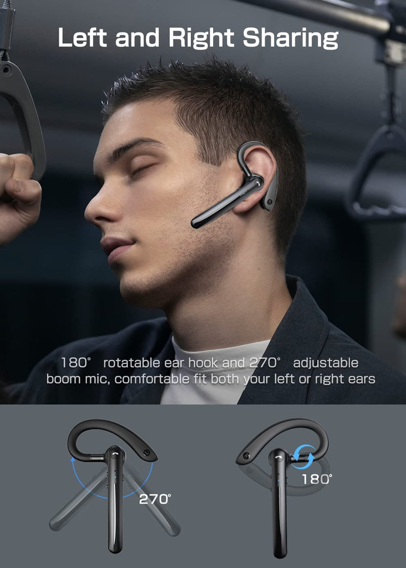 Wireless Earphone , Handsfree Headphone Boom Mic Ear-hook - ACZ72