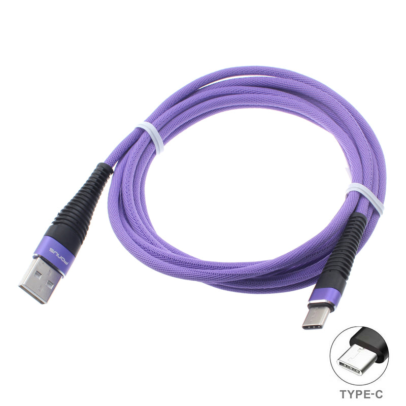 6ft USB Cable, Charger Cord Type-C Purple - ACR91