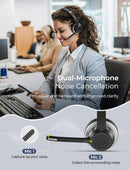 Wireless Over-Ear Headphones, Hands-free Headset With Boom Microphone - ACZ58