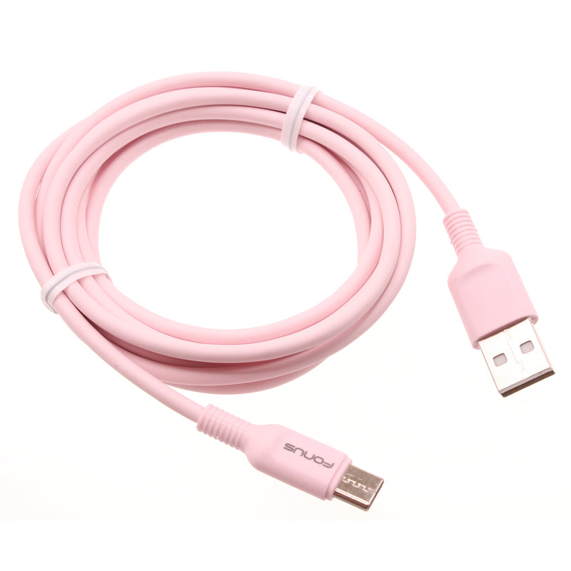 6ft USB-C Cable, Power Charger Cord Pink - ACA60