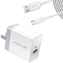 36W PD Home Charger, USB-C 6ft Long Cable Fast Type-C - ACE06