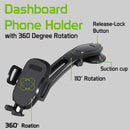 Car Mount, Rotating Cradle Dash Holder - ACZ84