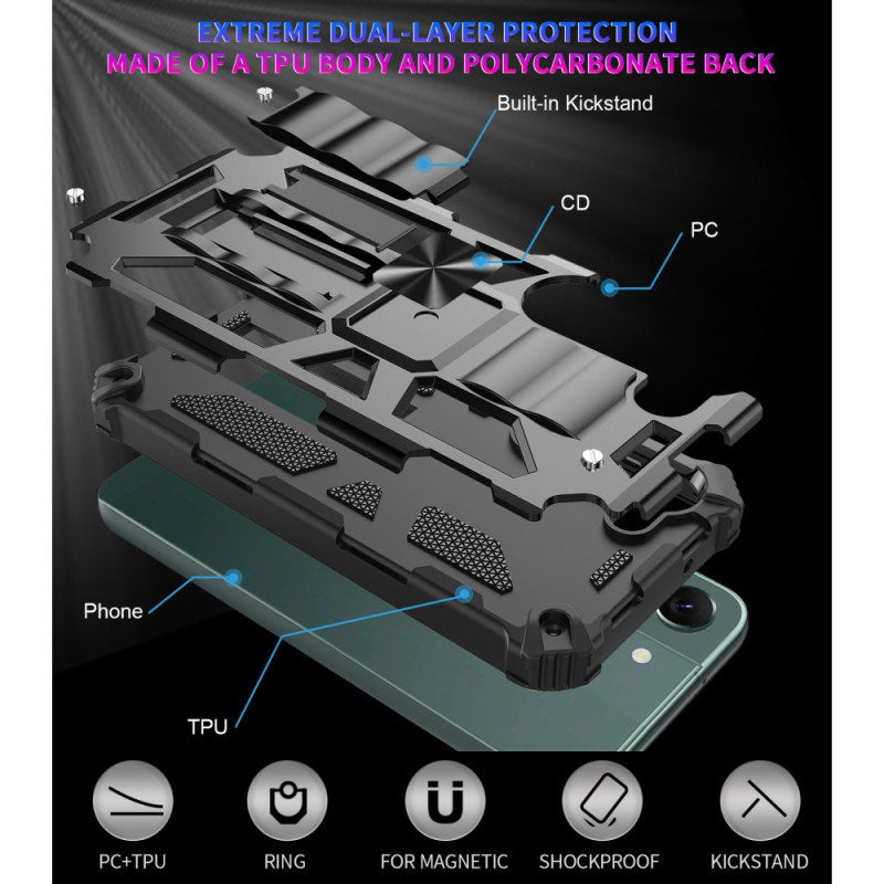 Hybrid Case Cover , Drop-Proof Armor Kickstand - ACY94