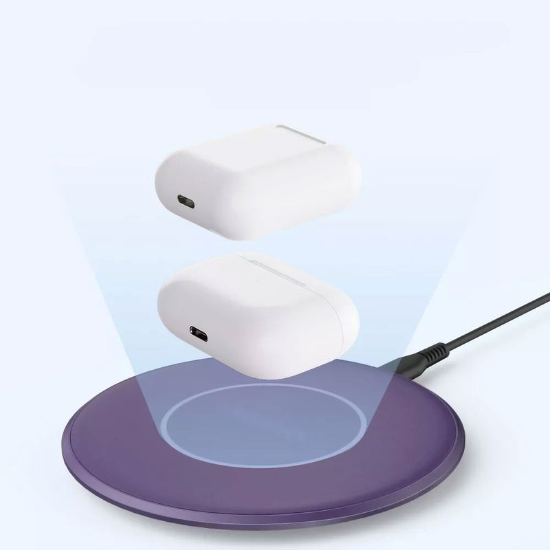 Purple 15W Wireless Charger , Slim Charging Pad Fast Charge - ACY88