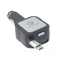 Car Charger, Type-C 4.8Amp Retractable - ACM43