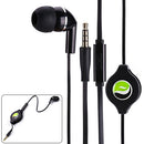 Retractable Mono Earphone, Headset 3.5mm w Mic Headphone - ACF75