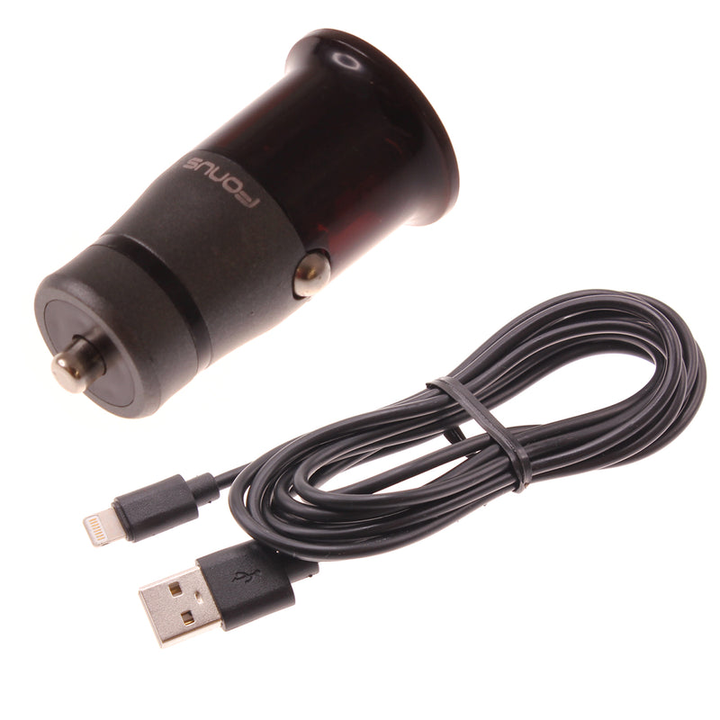 18W Fast Car Charger, Power Adapter Power Wire 6ft Long Cable - ACY24
