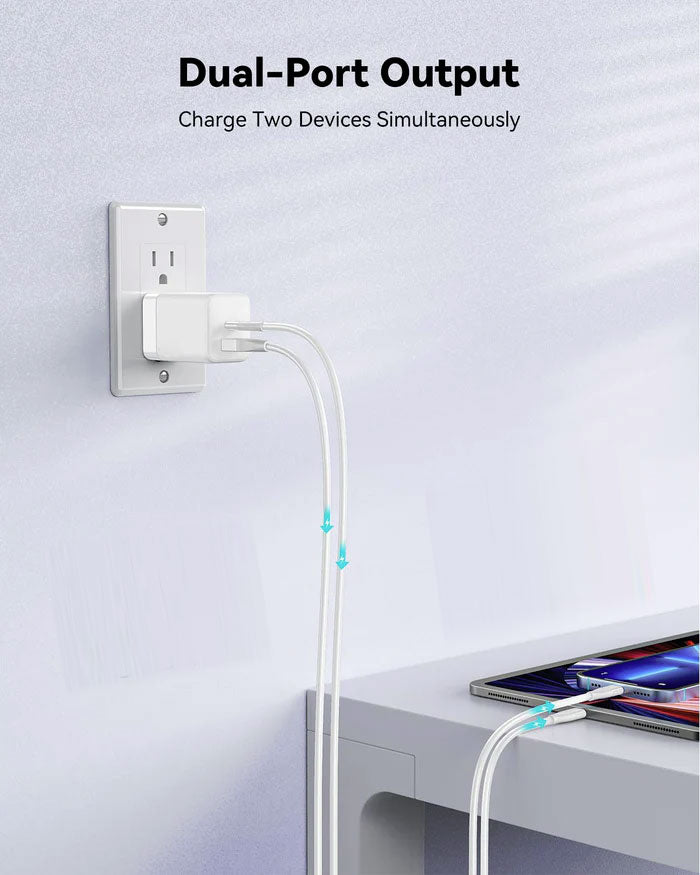 38W PD Home Charger , USB-C 6ft Long Cable Fast Type-C - ACG87