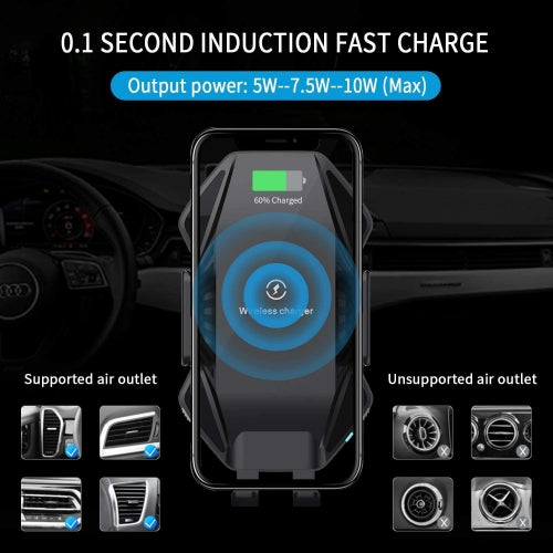 Car Wireless Charger Mount, Fast Charge Holder Dashboard Air Vent - ACA75