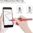 Red Stylus, Aluminum Fiber Tip Touch Screen Pen - ACZ57