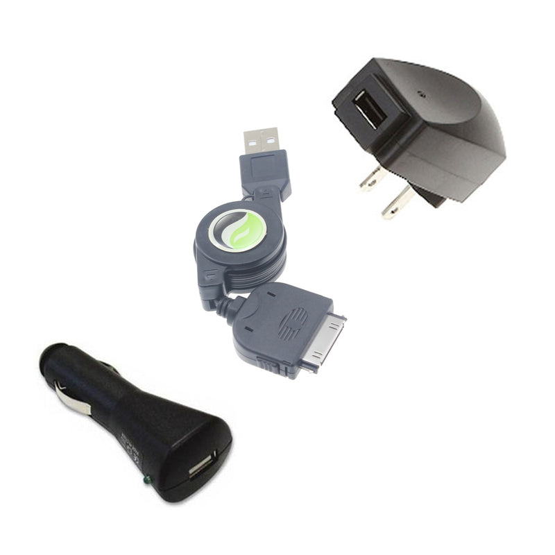 Car Home Charger, Power Retractable USB Cable - ACE59