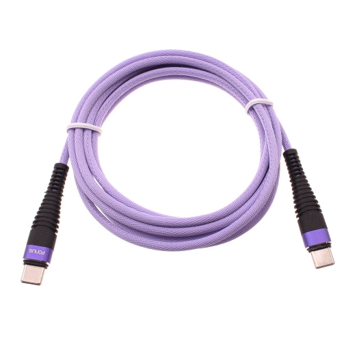 Purple 10ft PD Cable, Extra Long Fast Charger Cord Type-C to USB-C - ACA95