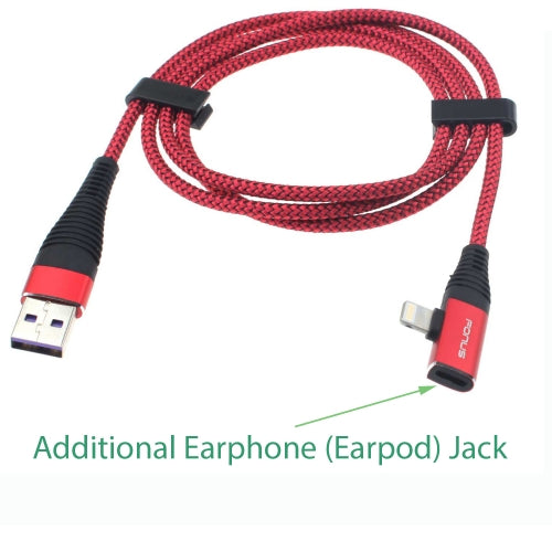 USB Cable Earphone Jack, Power Cord Earpod Headphone Port 2-in-1 - ACA62