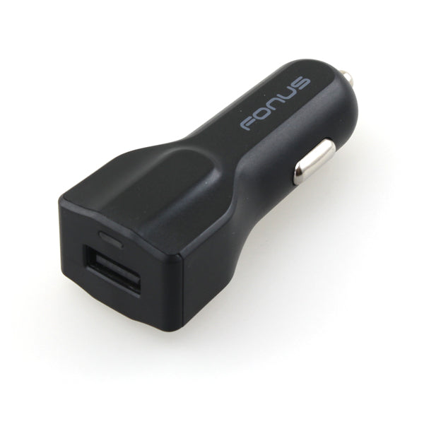 Car Charger, Coiled Cable USB Port 18W Fast - ACM14