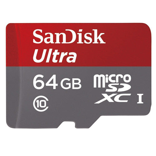 64GB Memory Card, MicroSD High Speed Sandisk Ultra - ACH99