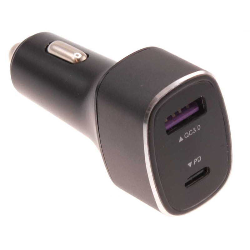 36W PD Fast Car Charger, Long Cord 2-Port 6ft USB-C Cable - ACY32