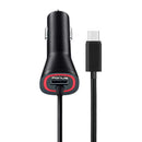 Car Charger, Fast Power Adapter Type-C Coiled Cable - ACD42
