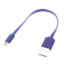 Short USB Cable, Charger Purple MicroUSB - ACB04