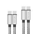 3ft and 6ft Long Metal PD USB-C Cables,  Power Wire TYPE-C to TYPE-C Cord Fast Charge  - ACY65 1792-1