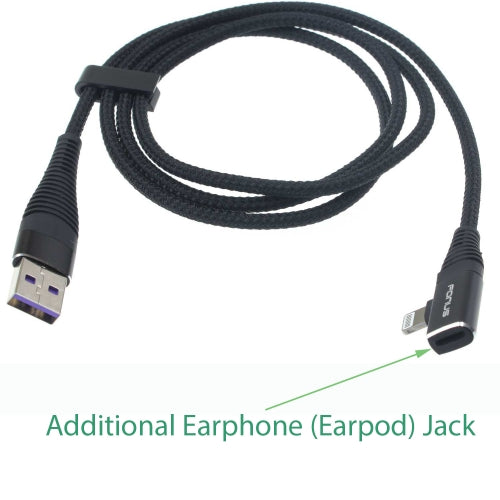 USB Cable Earphone Jack, Power Cord Earpod Headphone Port 2-in-1 - ACA31