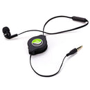 Retractable Mono Earphone, Headset 3.5mm w Mic Headphone - ACF75