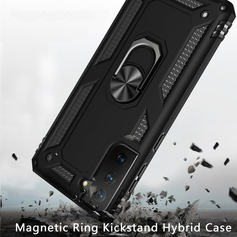 Hybrid Case Cover, Shockproof Kickstand Metal Ring - ACZ01