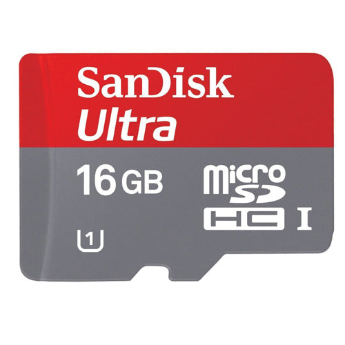 16GB Memory Card, MicroSD High Speed Sandisk Ultra - ACR16