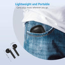 Bluetooth Earbuds, TWS True Wireless Stereo Earphone Headphones - Letscom T16 - Black