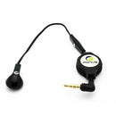 Retractable Mono Earphone, Headset 3.5mm w Mic Headphone - ACJ80