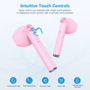 Bluetooth Earbuds, TWS True Wireless Stereo Earphone Headphones - Letscom T16 - Pink