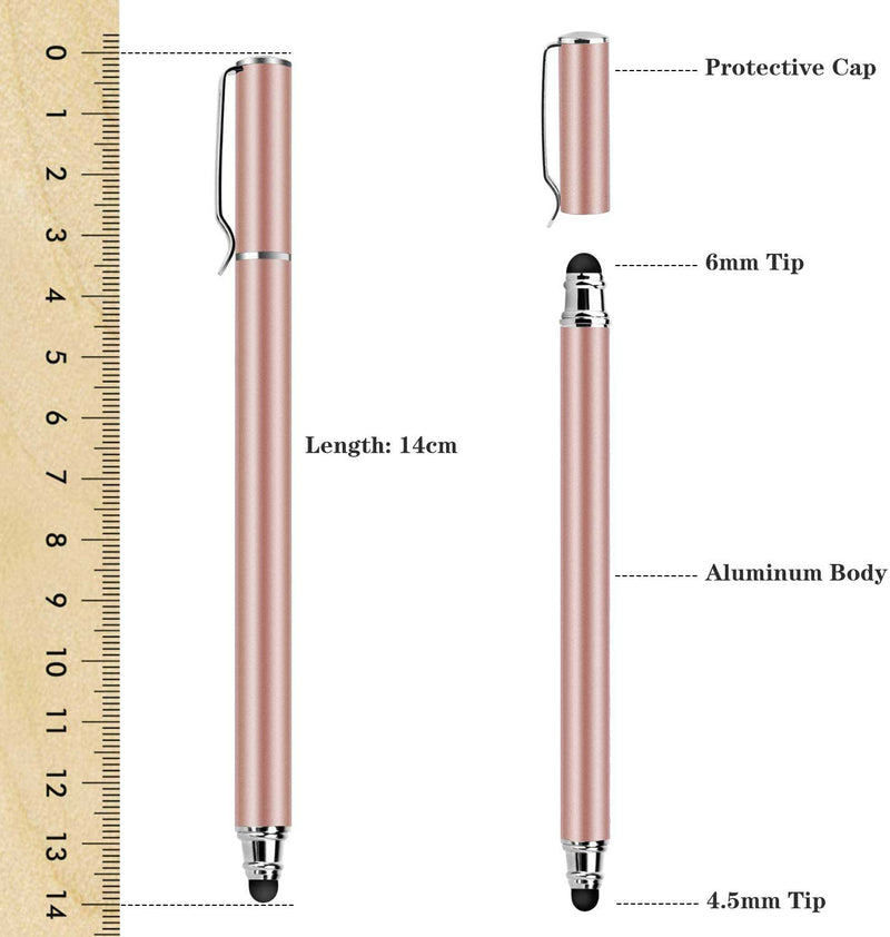 Pink Stylus, Aluminum Fiber Tip Touch Screen Pen - ACZ52