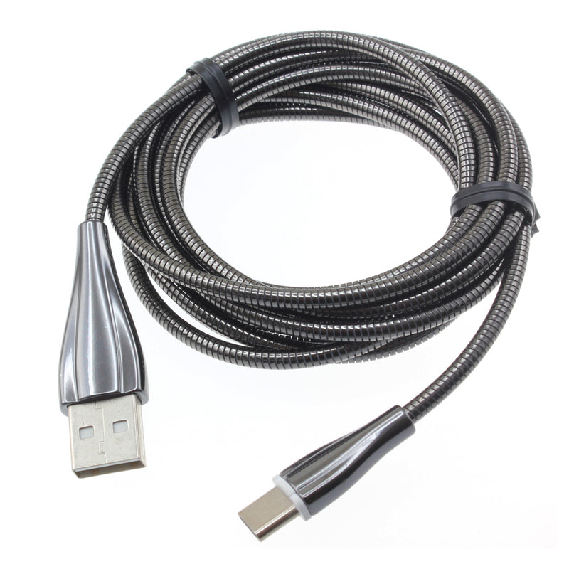 Metal USB Cable, Charger Cord Type-C 6ft - ACR89