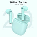 Bluetooth Earphones, TWS True Wireless Stereo Earbuds Headphones - Letscom T16 - Green