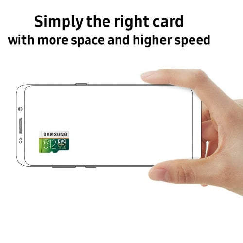 512GB Memory Card, MicroSD High Speed Samsung Evo - ACV16