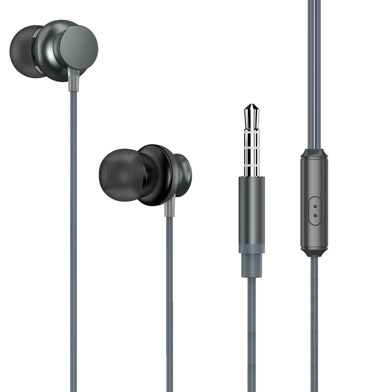 Wired Earphones, Handsfree Mic Headphones Hi-Fi Sound - ACJ22