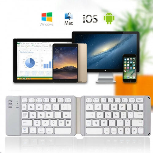 Wireless Keyboard, Portable Rechargeable Folding - ACV26