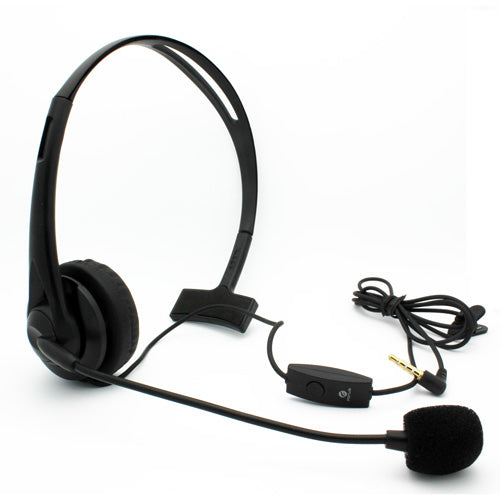 Wired Mono Headphone, 3.5mm Headset Earphone w Mic - ACM03