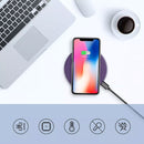 Purple 15W Wireless Charger , Slim Charging Pad Fast Charge - ACY88