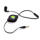 Retractable Mono Earphone, Headset 3.5mm w Mic Headphone - ACF75