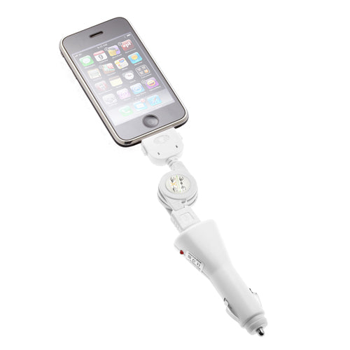 Car Home Charger, Power Retractable USB Cable - ACE64