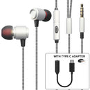 Headset, Hands-free Microphone Earphones Type-C Adapter - ACS49