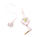 Retractable Mono Earphone, Headset 3.5mm w Mic Headphone - ACM83